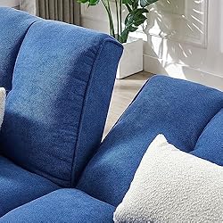 ERYE 3 in 1 Upholstered Futon Loveseat Convertible