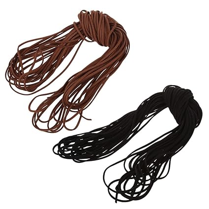 Wovelot 2 Pcs 16 65 18 655 M 2 Mm Brown Black Leather Strap