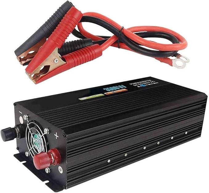 3500W Pure Sine Wave Heavy Duty Power Inverter 12V/24V DC to 220V Dual