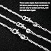 TecUnite 24 Pack Silver Plated Water Ripple Chain Necklace with Lobster Clasps and Velvet Storage Bag for DIY Jewelry Making, 1.5 mm (20 Inch)