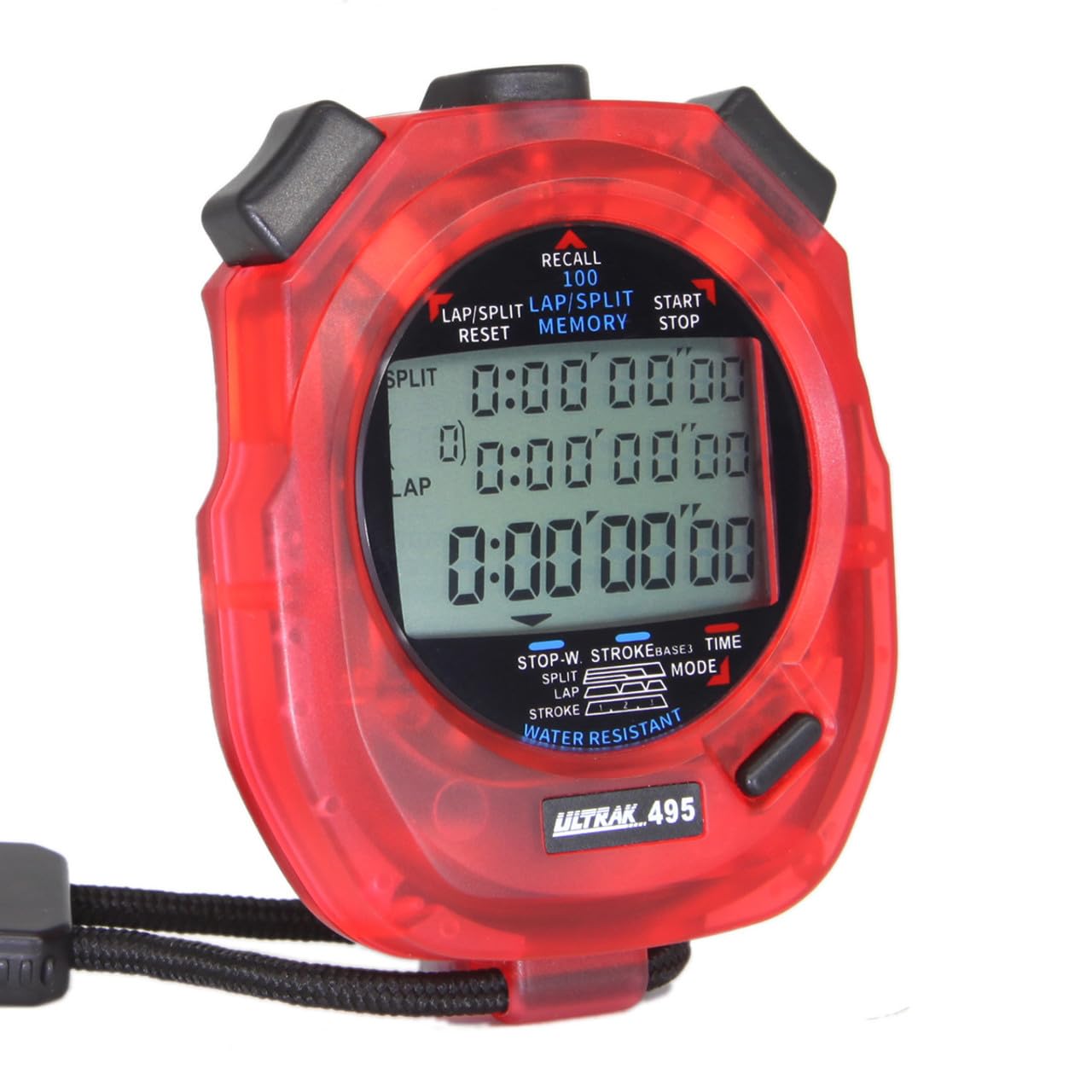 Ultrak 100 Lap Memory Timer - Red