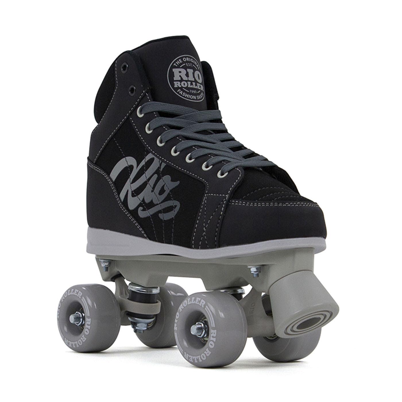 Rio Roller Lumina Quad Skates - Black/Grey (UK 4 / EU 37)