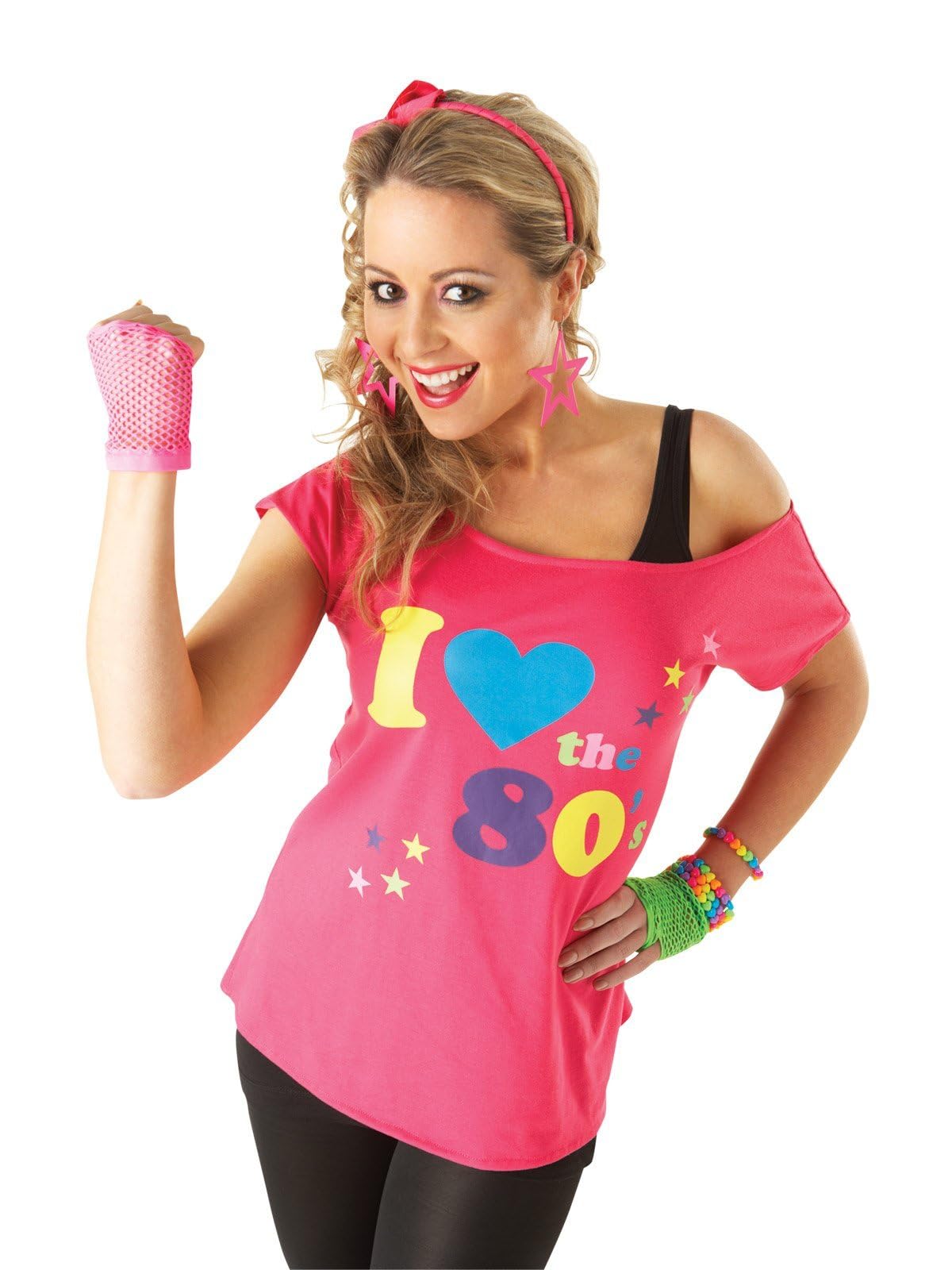 Rubies Official I Love The 80's T-Shirt, Adult Costume - Medium Halloween Halloween