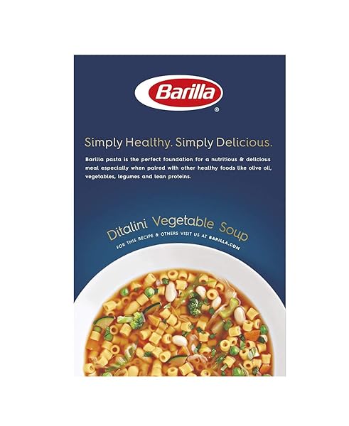 BARILLA DITALINI PASTA, 16 OZ. BOX – NON-GMO, MADE WITH DURUM WHEAT SEMOLINA – KOSHER CERTIFIED