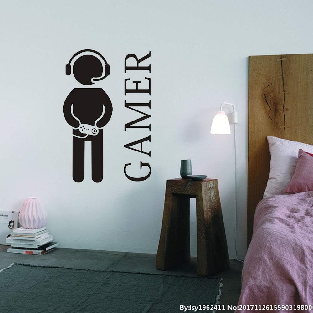 CHULAI Gamer with Controller Wall Decal, Boy Gamer Wall Stickers Murals - Image 5
