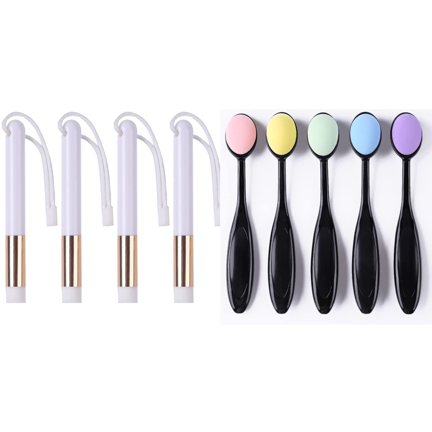 OTCRAFT 9PCS Mini Ink Paints Mixing Tool Smooth Blending Ink Painting Small Brushes Sponge Brushes Hand Blending Tools for DIY Scrapbooking Paper Cards Making