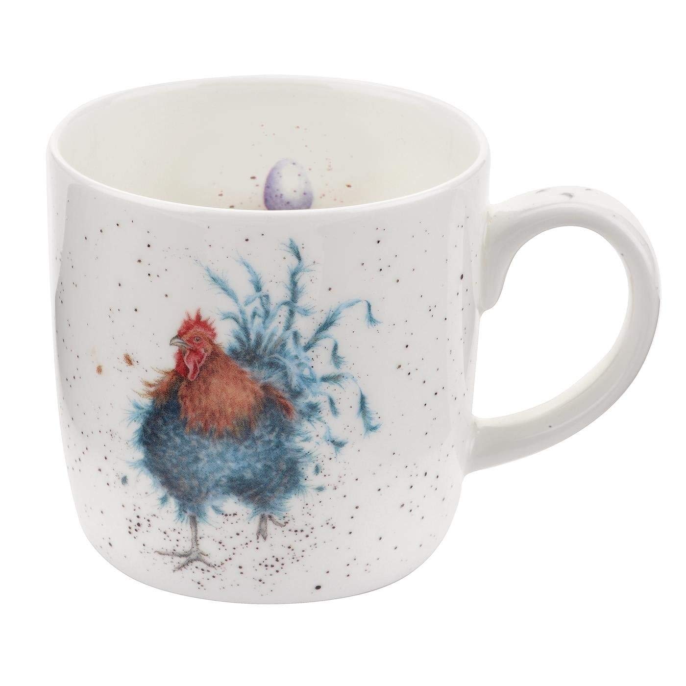Portmeirion Wrendale by Royal Worcester Mug King of the Coop Cockerel, Multi-Colour