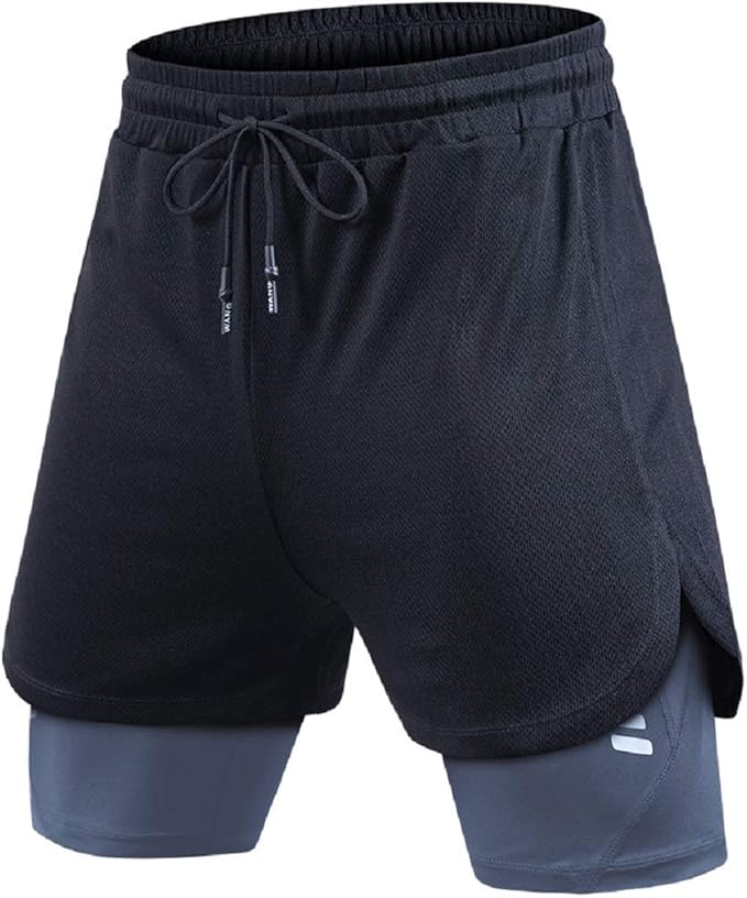 double layer basketball shorts