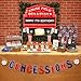 Kitticcino Baseball Theme Concessions Banner, Baseball Birthday Sports Party Supplies Decoration, Pre-strung party Decor