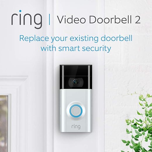 Ring Video Doorbell 2 | 1080p HD Video, Two-Way Talk, Motion Detection, Wi-Fi Connected