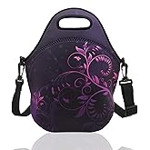 Neoprene Lunch Bags Boxes for Women Men Kids, Insulated Lunch Cooler Tote Bag Box for Office Work Picnic Travel (Classic)