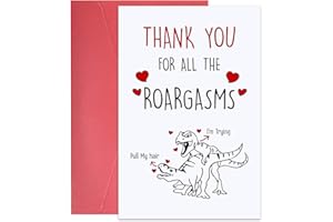 HINCOO Valentines Day Cards for HimHer, Funny Valentines Day Card, Naughty Valentine Card for Husband Boyfriend from Wife Girlfriend, I Love You Vday Card