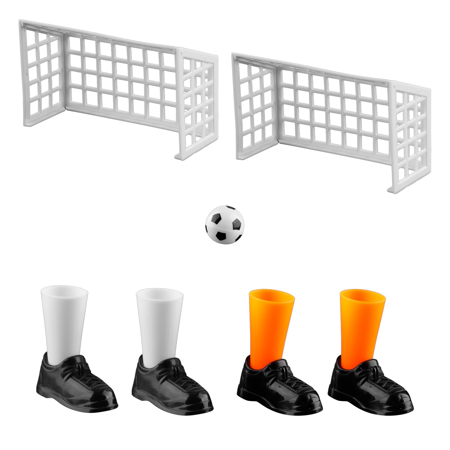 Hopzab Finger Soccer Game Set, Mini Finger Football with Two Goals, Fun Table Game for Fans Club Party, Compact Sports Set, Ideal Football Match for Outdoor Play