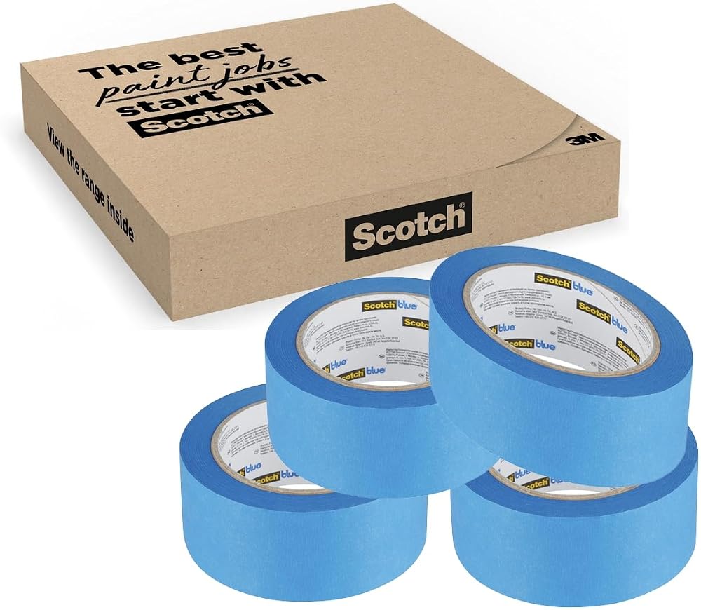ScotchBlue Multi-Surface Painters Masking Tape 24mm x 41m 4 Rolls Indoor Outdoor