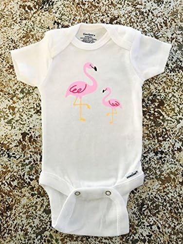 Flamingo ONESIE ® brand Gerber Onesie Bodysuit - Funny Onesie - Shower gift - baby clothes - newborn onesie