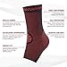 POWERLIX Ankle Brace Compression Support Sleeve for Injury Recovery, Joint Pain and More. Plantar Fasciitis Foot Socks with Arch Support, Eases Swelling, Heel Spurs, Achilles Tendon (Red, Medium)