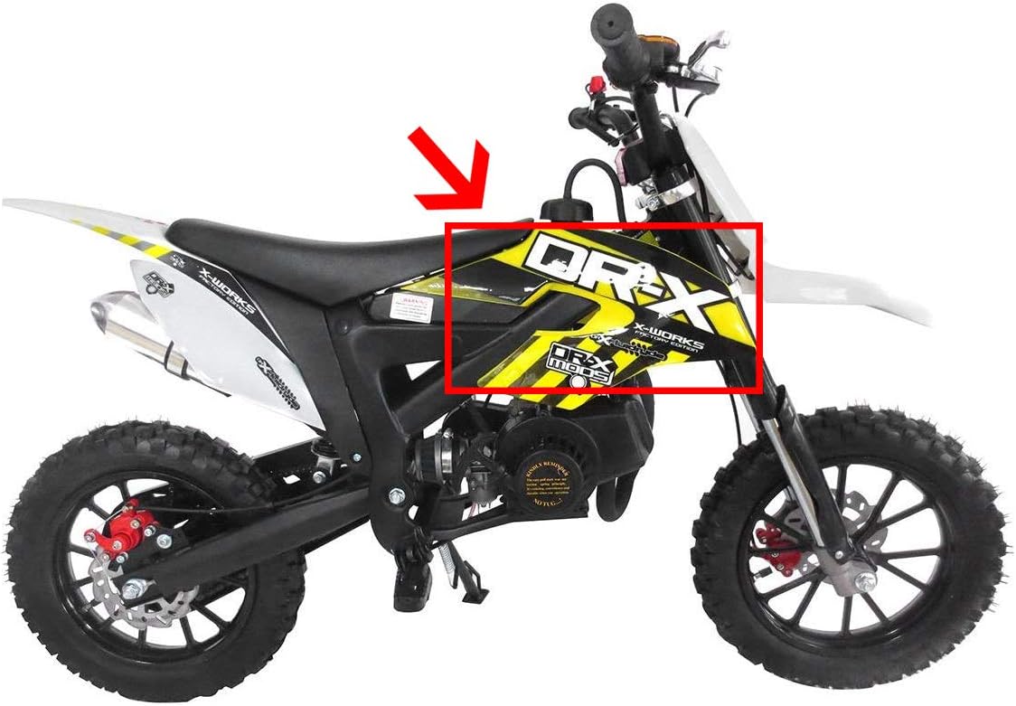 SYX MOTO Holeshot-X Kids Mini Dirt Bike Panels, White, Front Cover Right