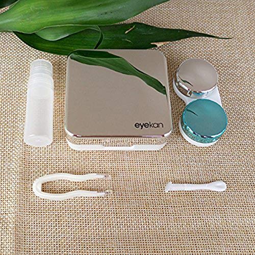 Yesbaby Portable Contact Lens Holder Mini Plastic Travel Box Storage Soaking Box Case Set (Color : Rose Red) - Thumbnail 4