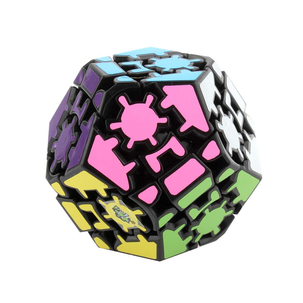 Yealvin Gear Megaminx Cube 3D Gear Cube Brain Teasers Puzzles