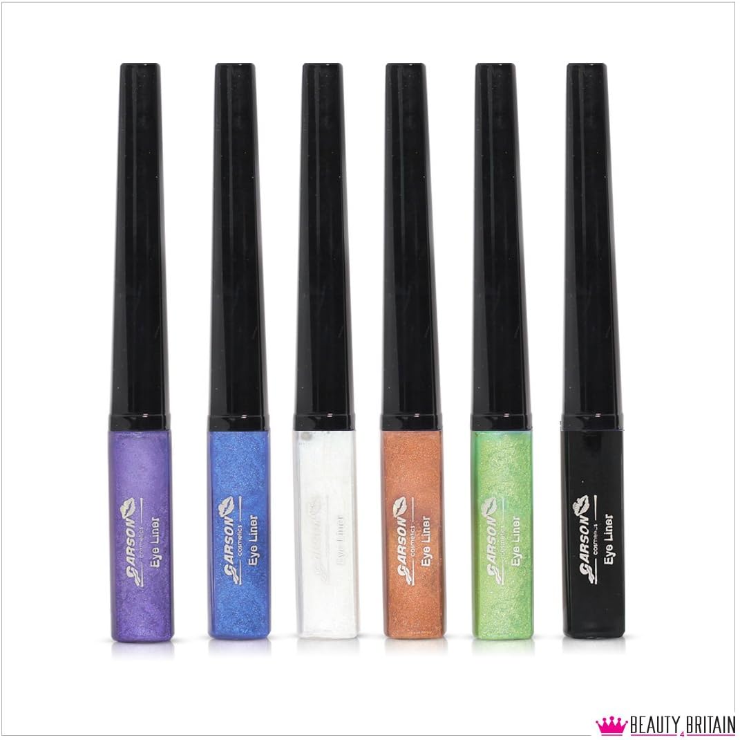 6 x COLOURFUL LIQUID EYELINER WATERPROOF 6 COLOURS UK SELLER