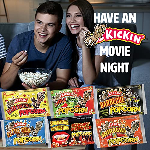 KICKIN' Premium Microwave Popcorn Variety Gift Pack (6) Ultimate