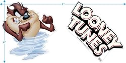 Popfunk Looney Tunes Taz Face T Shirt & Stickers