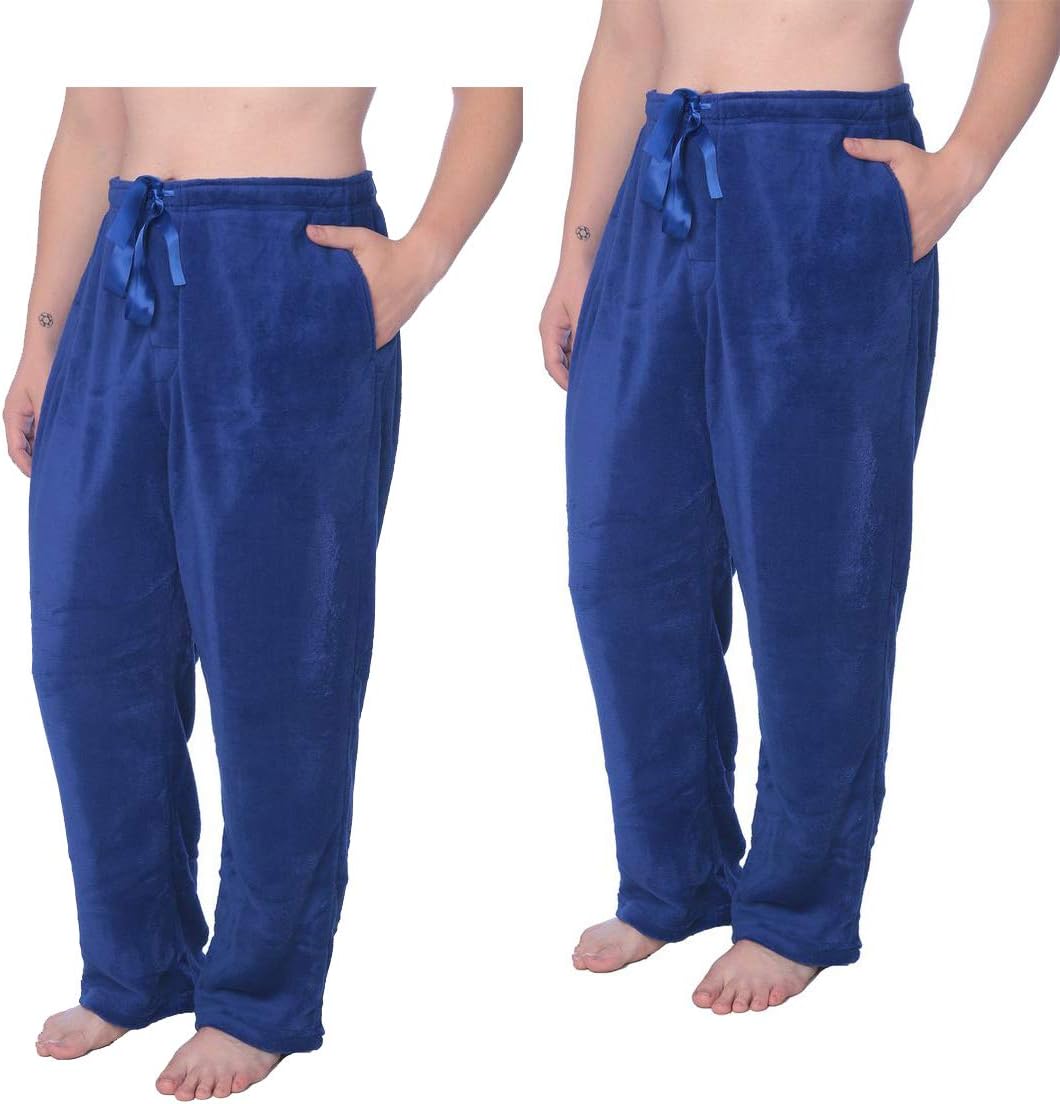 mens thick fleece pajama pants
