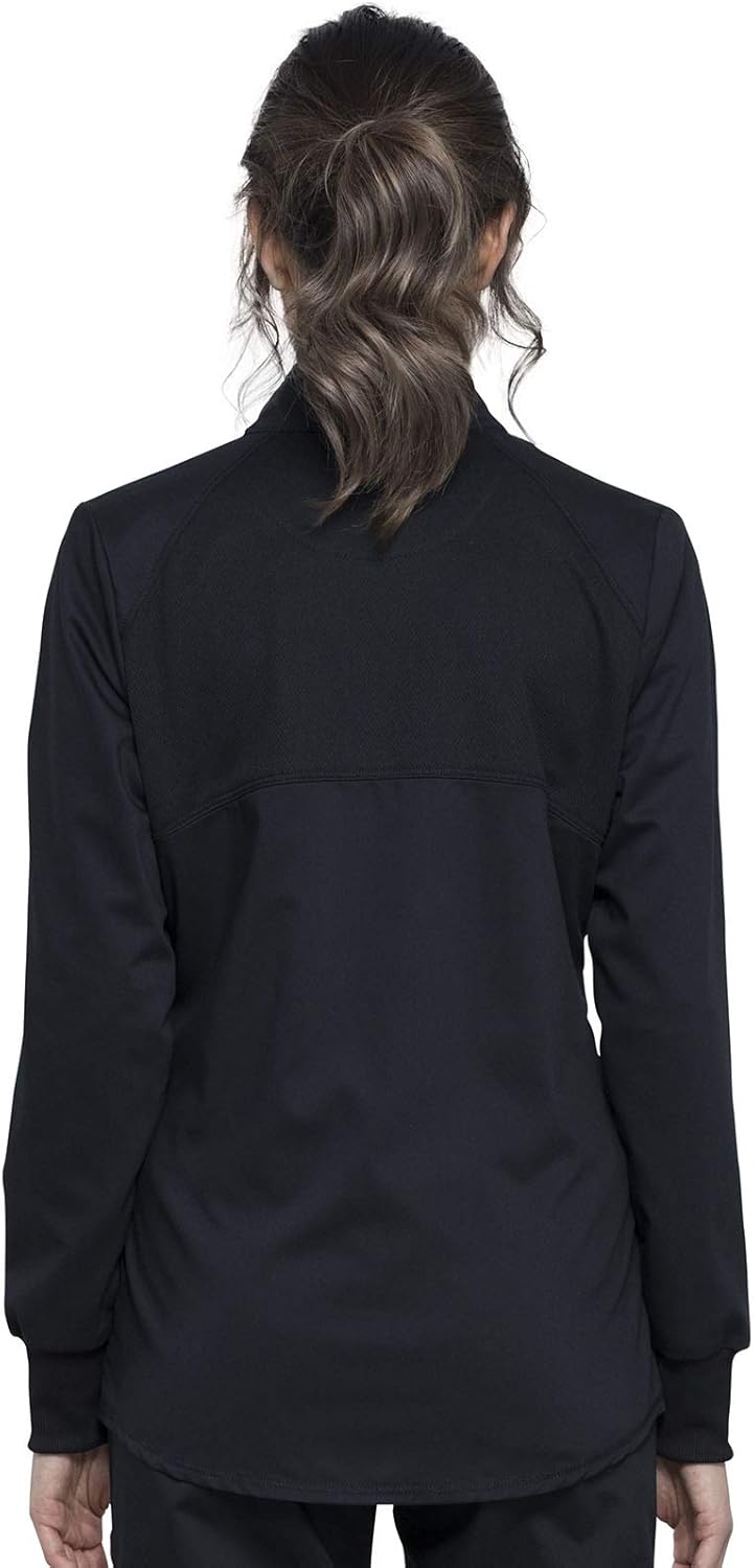 CHEROKEE Workwear WW Revolution Zip Front High-Low Jacket WW301: Clothing