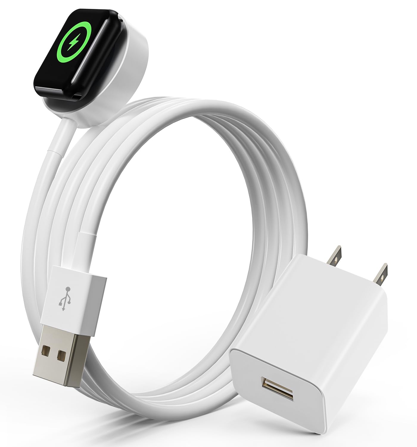 Photo 1 of ???? ???????? for Apple Watch Charger iWatch Charger Magnetic Fast Charging Cable USB Block Adapter Compatible with iWatch Series 10/Ultra 2/Ultra/SE 2/9/8/7/6/SE/5/4/3/2/1 [3.3FT]