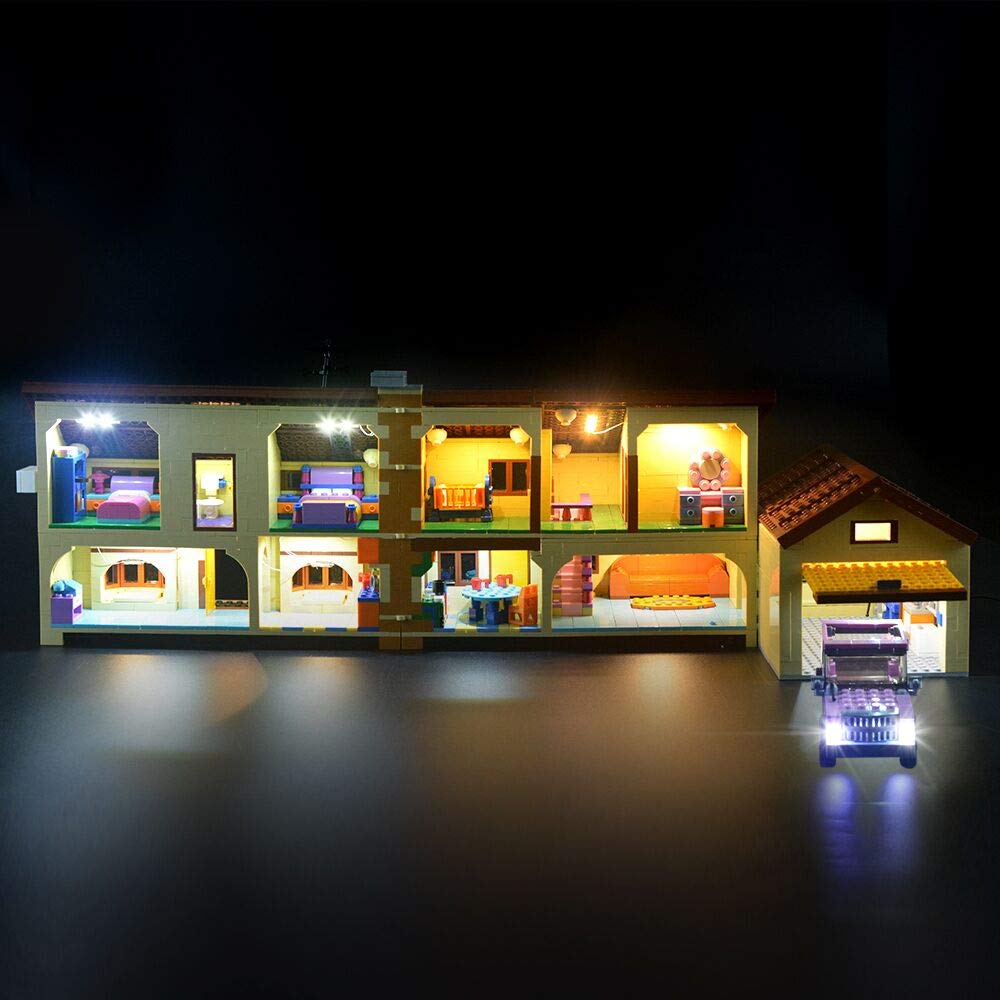 GEAMENT LED Light Kit Compatible with LEGO The Simpsons House - Lighting Set for The Simpsons 71006 Building Model (Lego Set Not Included)