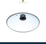 MasterClass KitchenCraft 28cm Glass Saucepan Lid with Steel Rim view 2