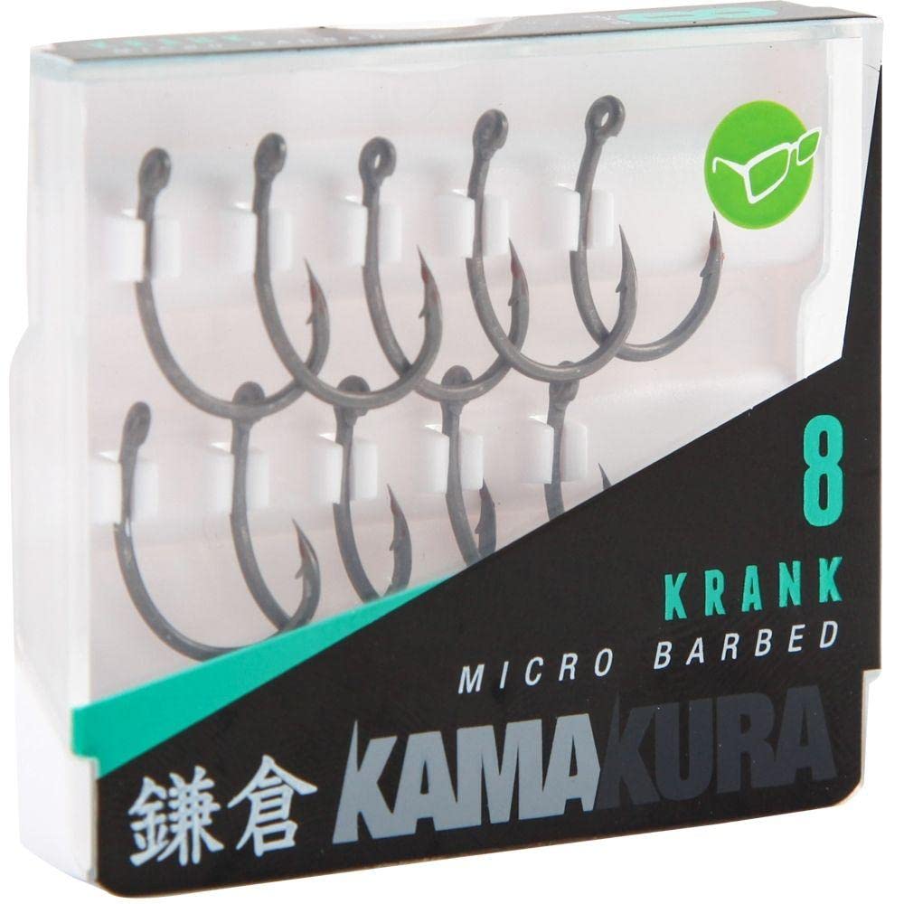Korda Kamakura Hooks Krank or Widegape Barbed or Barbless (Krank Barbed, 4)