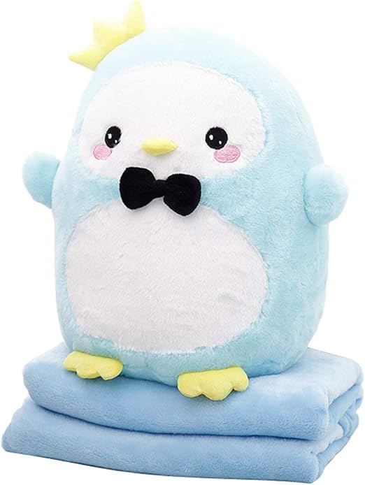 Amazon Com Seemehappy Cuddly Penguin Stuffed Animal Throw Pillow