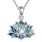 AXOMY AA Gift Necklace 925 Sterling Silver Alcoholics Anonymous Recovery Symbol Necklace Crescent AA Sobriety Jewelry for Women Men Friend