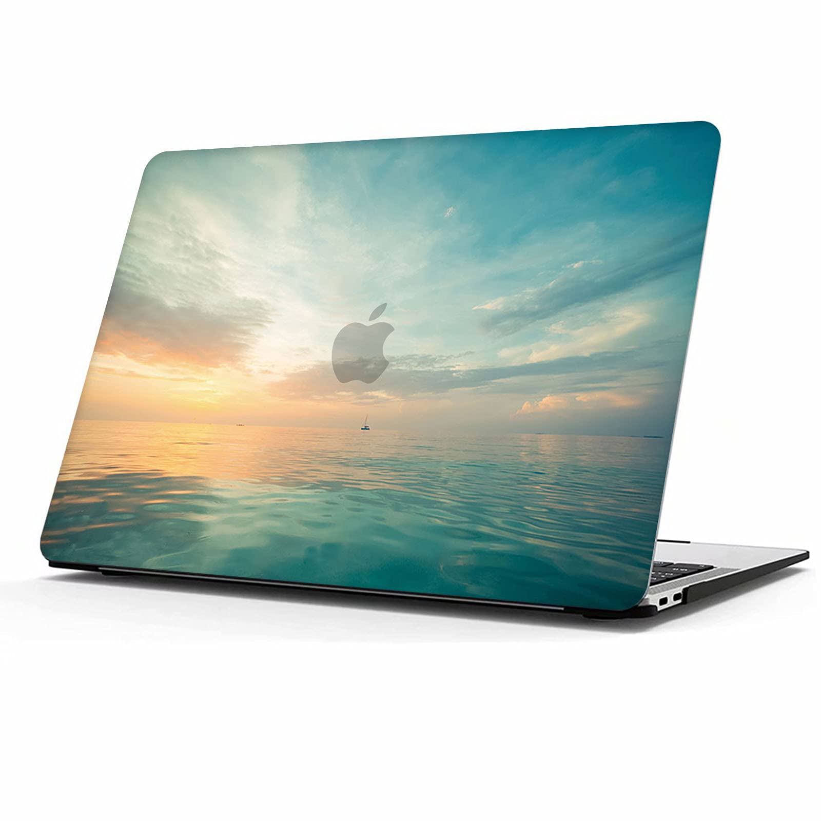 MOKASE Case Compatible with MacBook Air 13 Inch 2018-2021 A2337 M1 A1932 A2179 with Touch ID, Hard Plastic Rubberized Case for New Air 13.3" with Touch ID, Beautiful Sunset