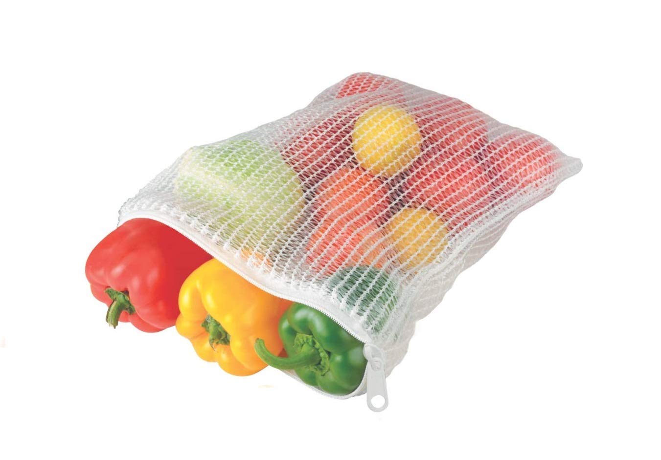 Shalimar Reusable Vegetable Fridge Bags (Pack of 12, Natural Color