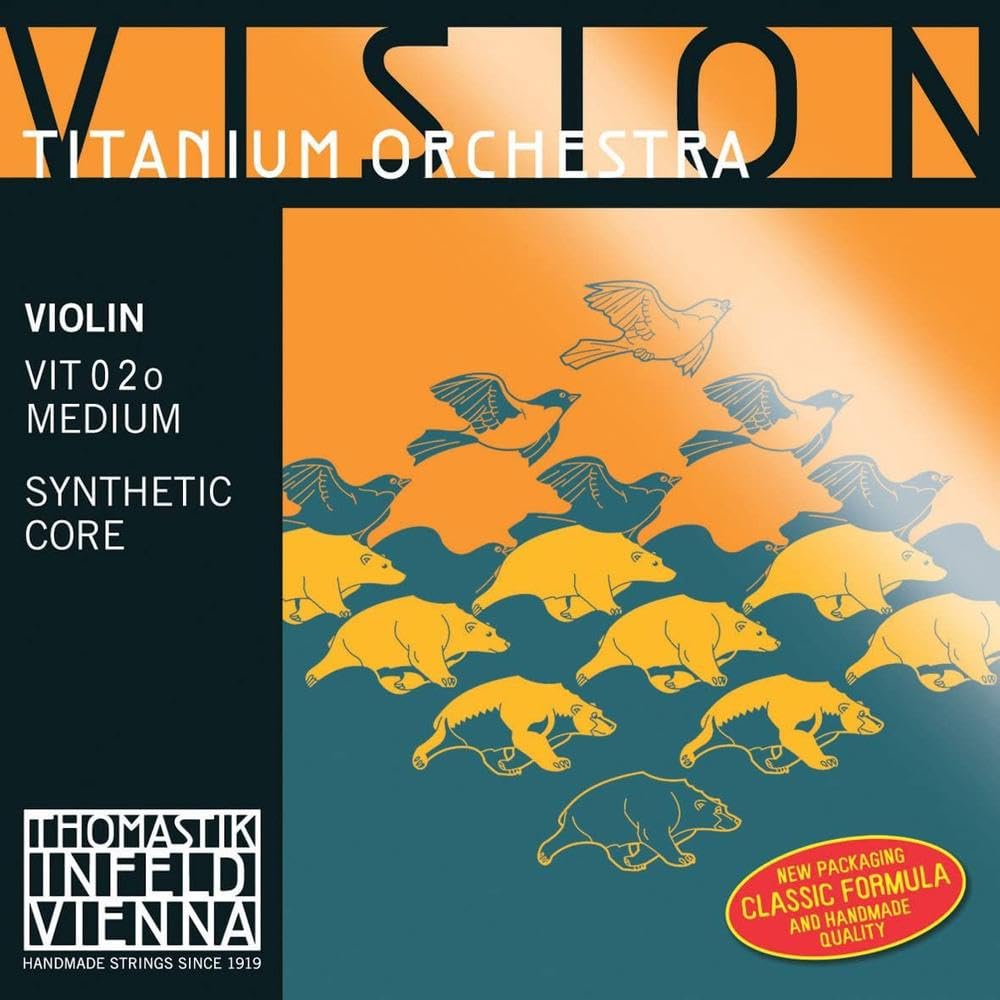 Thomastik single string for 4/4 violin Vision Titanium Orchestra - A-string plastic core, hydronalium wound, medium