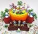 Smurfs and Friends Birthday Cake Topper Set Featuring Smurf Figures and Decorative Themed Accessories