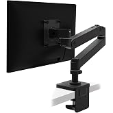 Ergotron &ndash; Upgraded LX Pro Premium Monitor Arm, Single Monitor Desk Mount &ndash; fits Flat Curved Ultrawide Computer Monitors up to 34 Inches, 4 to 22 lbs, VESA 75x75mm or 100x100mm &ndash; Matte Black