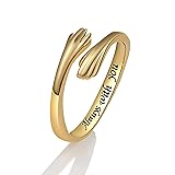 LKingel Love Hug Ring for Women Geometric Hug Ring