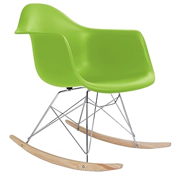 Amazon Com Ghp Green Plastic Beech Wood Rocker Runner Mid