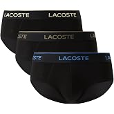 Lacoste Men's Cotton Stretch Essentials Briefs, 3-pack (Amazon Exclusives)