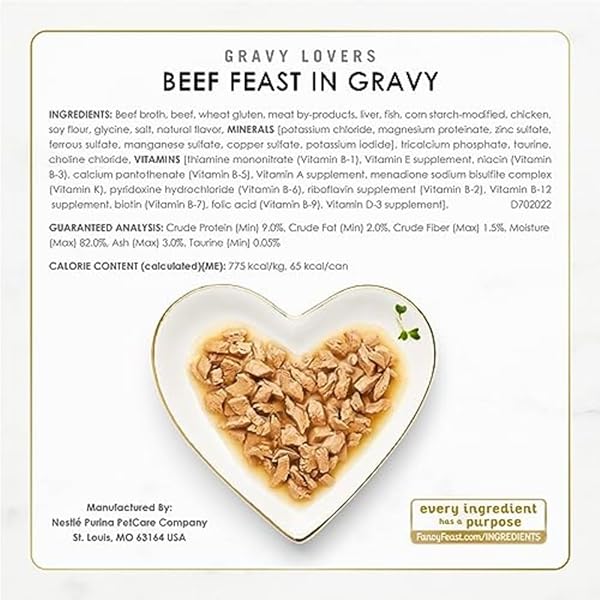PURINA FANCY FEAST GRAVY LOVERS POULTRY AND BEEF GRILLED GOURMET WET CAT FOOD VARIETY PACK – (PACK OF 30) 3 OZ. CANS