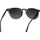 WearMe Pro WMP Eyewear - Classic Round Polarized Sunglasses for Men | Retro Design with UV Protection