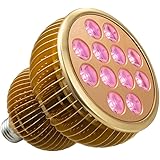 LED Grow Light Bulb, TaoTronics Full Spectrum Grow Lights for Indoor Plants, Grow Lamp, Plant Lights for Hydroponics, Organic Soil (All Wavelengths, FREE E26 Socket)