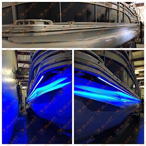 Pontoon Boat Under Deck LED Lights | Includes Wiring, SWTICH & MOUNTING Track