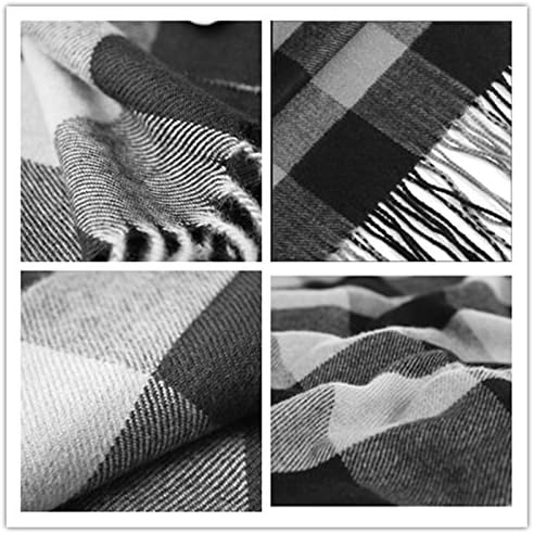 Men's Scarves Hot Sale Classic Arrival Spring Plaid Scarf Tassel Edge Soft Warm Scarf