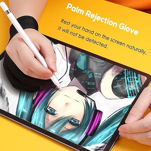 Palm Rejection Artist Glove For Drawing Tablet 1-4Pcs Two-finger - Main Image
