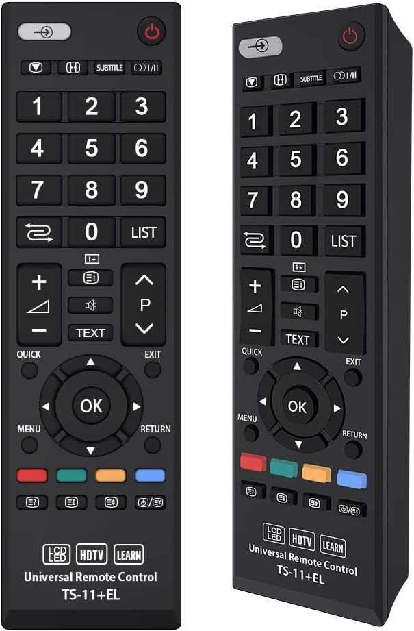 Alkia Replacement Toshiba Remote Control for Toshiba Regza LCD LED 3D Smart TVs - Compatible with All Toshiba Remote - No Setup Required