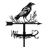 beinkmake Crow Weathervane Metal Wind Vane